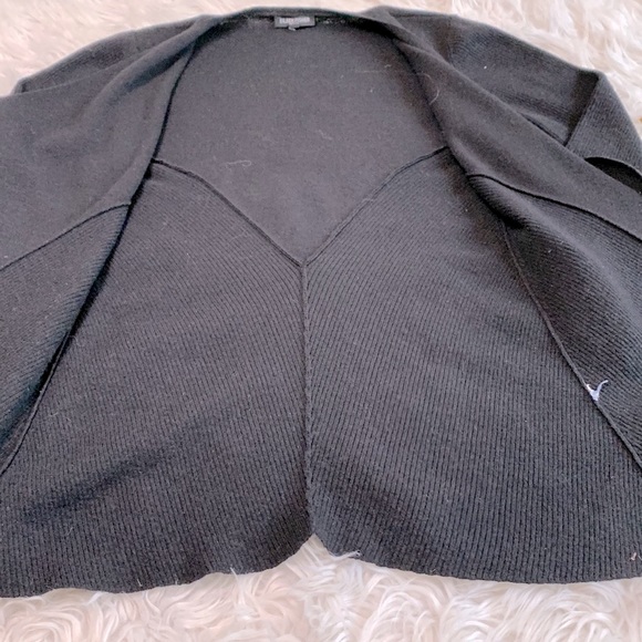 🍄$14 sale🍄🍄. EILEEN FISHER waterfall open cardigan black - Picture 5 of 10